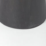 Maxwell 32" Round Black-Brown Wood w/ Black Metal Pedestal Bistro Table from Mercana - Luna Furniture