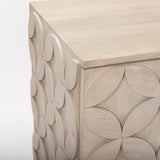 Excelsior 36.0L x 18.0W x 32.5H Light Brown Wood Gold Iron Base Accent Cabinet from Mercana - Luna Furniture