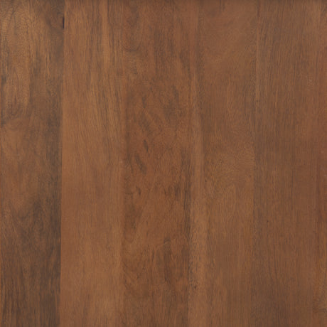 Maddox 40.0L x 18.5W x 32.75H Brown Solid Wood Black Metal 2 Door Accent Cabinet from Mercana - Luna Furniture