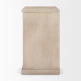 Braxton 33.5L x 18.5W x 31.5H Beige Wood W/Black Accents 2 Door Accent Cabinet from Mercana - Luna Furniture