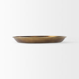 Eagan 20.0L x 20.0W x 1.8H Brass Aluminium Tray Medium from Mercana - Luna Furniture