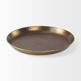 Eagan 24.0L x 24.0W x 2.0H Brass Aluminium Tray Large from Mercana - Luna Furniture