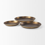 Eagan 24.0L x 24.0W x 2.0H Brass Aluminium Tray Large from Mercana - Luna Furniture