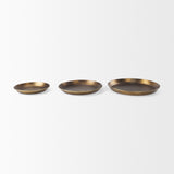 Eagan 24.0L x 24.0W x 2.0H Brass Aluminium Tray Large from Mercana - Luna Furniture
