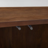 Lance 70.0L x 15.0W x 32.0H Medium Brown Solid Wood Sideboard from Mercana - Luna Furniture