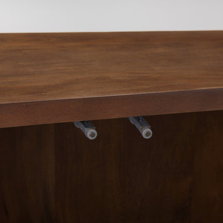 Lance 70.0L x 15.0W x 32.0H Medium Brown Solid Wood Sideboard from Mercana - Luna Furniture