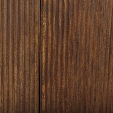 Lance 70.0L x 15.0W x 32.0H Medium Brown Solid Wood Sideboard from Mercana - Luna Furniture