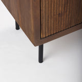 Lance 70.0L x 15.0W x 32.0H Medium Brown Solid Wood Sideboard from Mercana - Luna Furniture