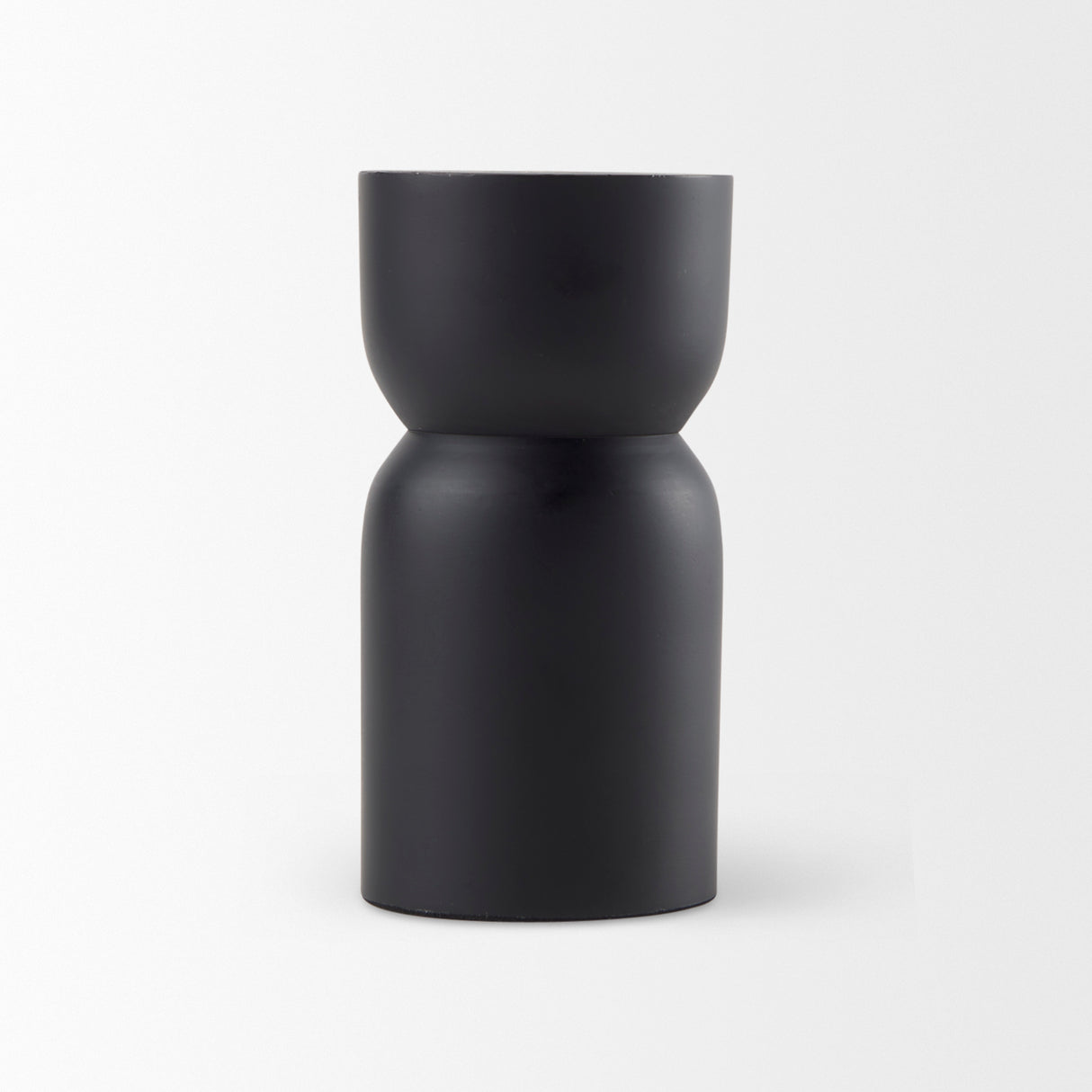 Malta Small Black Metal Candle Holder from Mercana - Luna Furniture