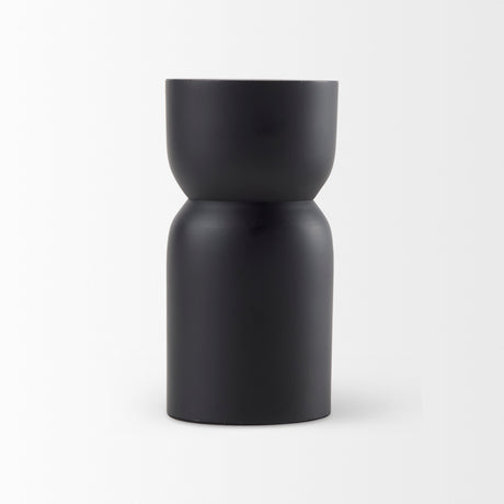 Malta Small Black Metal Candle Holder from Mercana - Luna Furniture