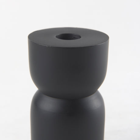 Malta Small Black Metal Candle Holder from Mercana - Luna Furniture