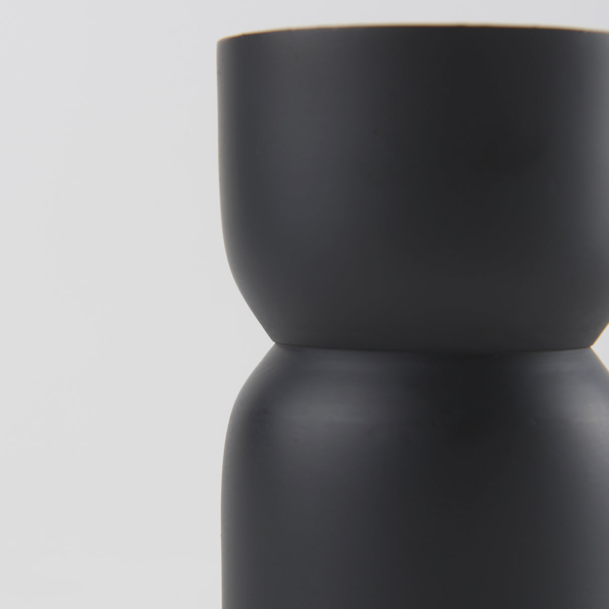 Malta Small Black Metal Candle Holder from Mercana - Luna Furniture