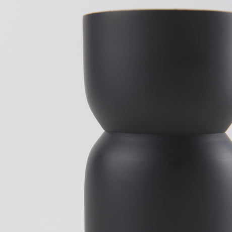 Malta Small Black Metal Candle Holder from Mercana - Luna Furniture