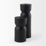 Malta Black Large Metal Candle Holder from Mercana - Luna Furniture