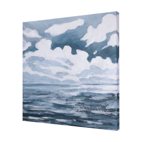 Clouds and sea I by Mercana Studio a Hand Embellished Textured Canvas from Mercana - Luna Furniture