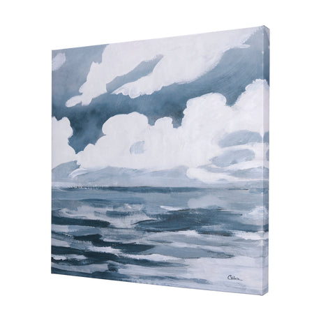 Clouds and sea II by Mercana Studio a Hand Embellished Textured Canvas from Mercana - Luna Furniture