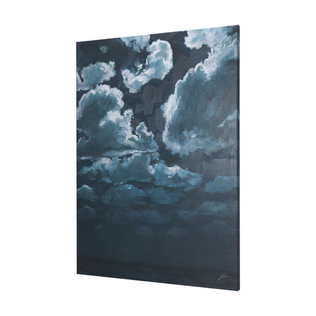 Night cloud II by Mercana Studio a Hand Embellished Textured Canvas from Mercana - Luna Furniture