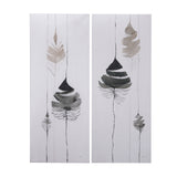 Rain of Leaf II by Mercana Studio a Hand Embellished Textured Canvas from Mercana - Luna Furniture