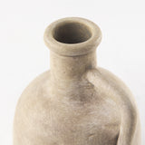 Zenni 5.3L x 5.3W x 9.3H Warm Beige Ceramic Vase from Mercana - Luna Furniture