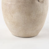 Zenni 5.3L x 5.3W x 9.3H Warm Beige Ceramic Vase from Mercana - Luna Furniture