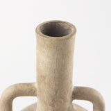 Zenni 6.1L x 6.1W x 12.0H Warm Beige Ceramic Vase from Mercana - Luna Furniture