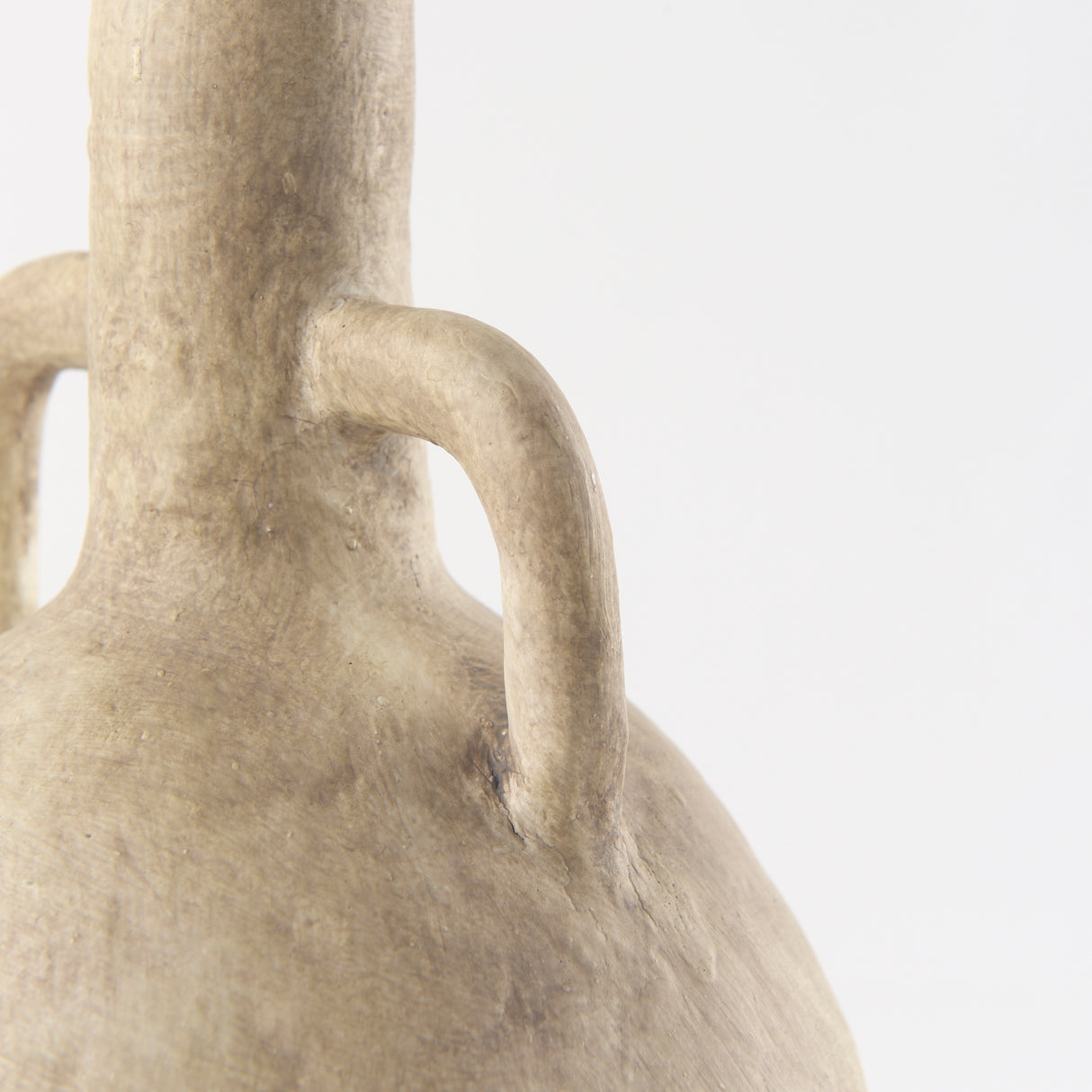 Zenni 6.1L x 6.1W x 12.0H Warm Beige Ceramic Vase from Mercana - Luna Furniture