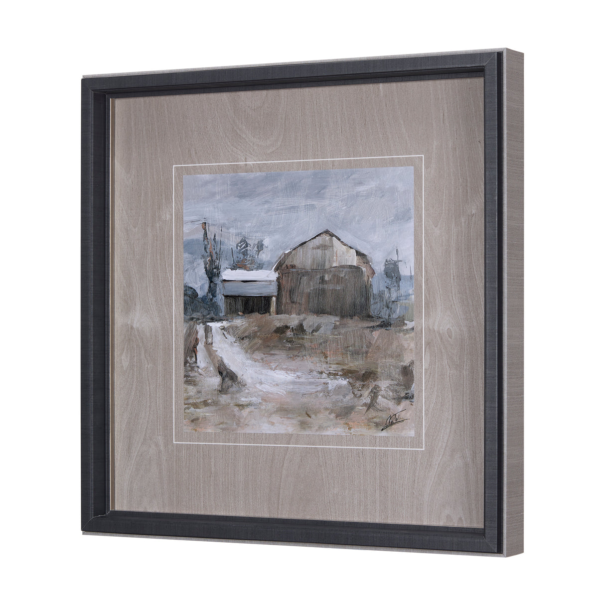 Late Autumn in Countryside II by Mercana Studio Hand Embellished Framed Art Print Matted under Glass from Mercana - Luna Furniture