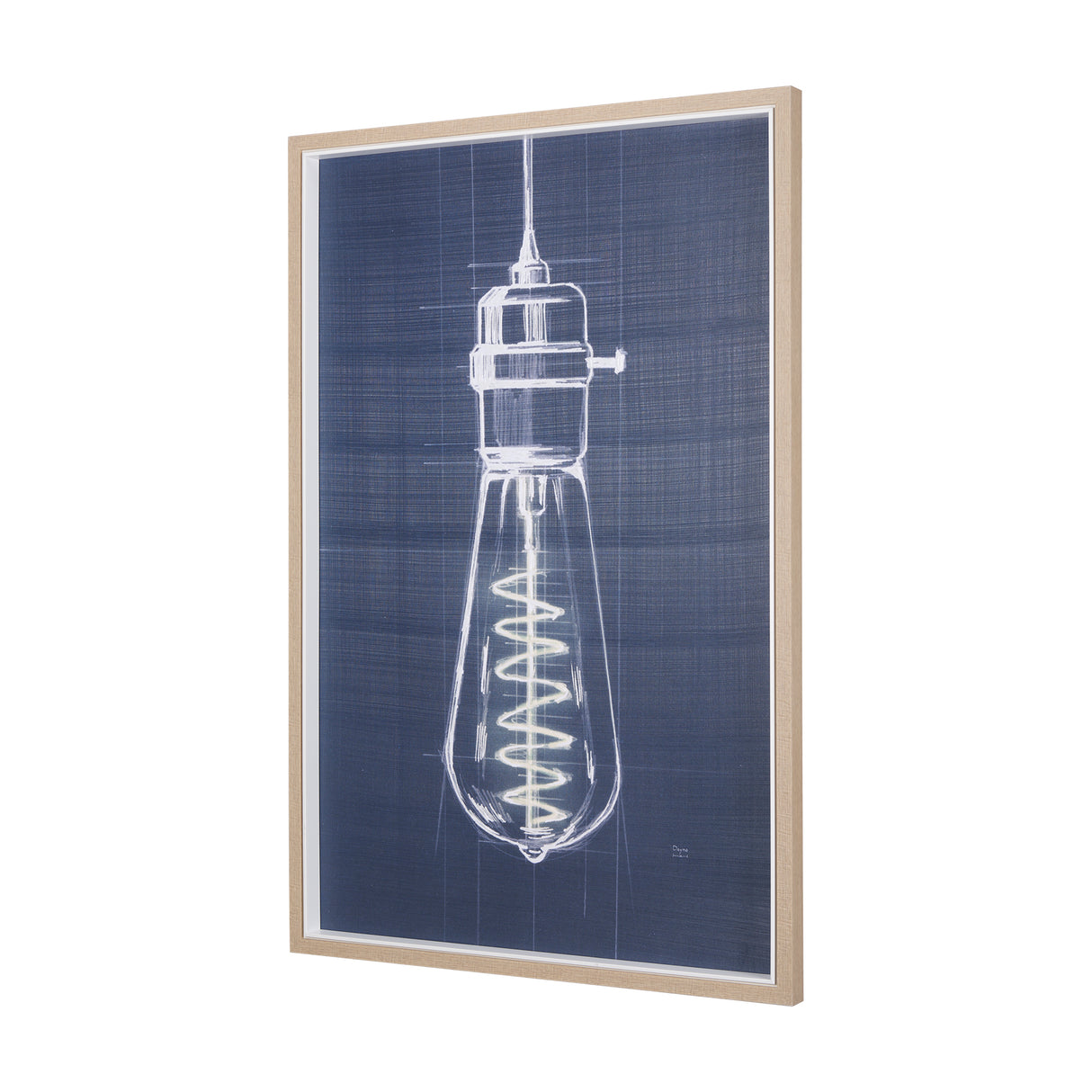 Bright Idea I by Mercana Studio a Hand Embellished Textured Framed Art Print from Mercana - Luna Furniture