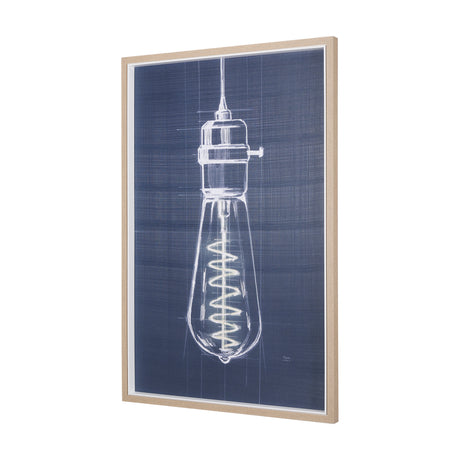 Bright Idea I by Mercana Studio a Hand Embellished Textured Framed Art Print from Mercana - Luna Furniture