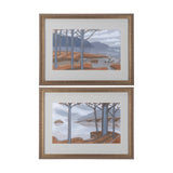 Windy Day by Mercana Studio a Hand Embellished Textured Framed Art Print Matted under Glass from Mercana - Luna Furniture