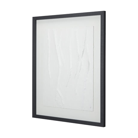 White Vines I by Studio M a handmade Original Framed 3D Textured Artwork under Glass from Mercana - Luna Furniture