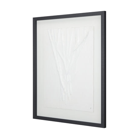 White Vines II by Studio M a handmade Original Framed 3D Textured Artwork under Glass from Mercana - Luna Furniture