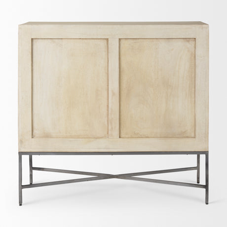 Hogarth 36.0L x 16.0W x 34.0H 2 Door Blonde Wood Accent Cabinet from Mercana - Luna Furniture