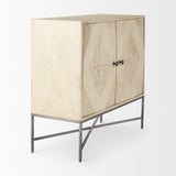Hogarth 36.0L x 16.0W x 34.0H 2 Door Blonde Wood Accent Cabinet from Mercana - Luna Furniture