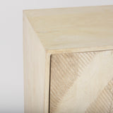 Hogarth 36.0L x 16.0W x 34.0H 2 Door Blonde Wood Accent Cabinet from Mercana - Luna Furniture