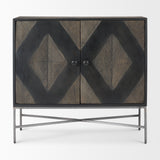Hogarth 36.0L x 16.0W x 34.0H 2 Door Dark Accent Cabinet from Mercana - Luna Furniture