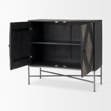 Hogarth 36.0L x 16.0W x 34.0H 2 Door Dark Accent Cabinet from Mercana - Luna Furniture
