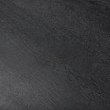 Forsey 28.0L x 45.3W x 18.0H Black Solid Wood Round Coffee Table from Mercana - Luna Furniture