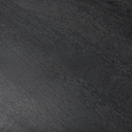 Forsey 28.0L x 45.3W x 18.0H Black Solid Wood Round Coffee Table from Mercana - Luna Furniture