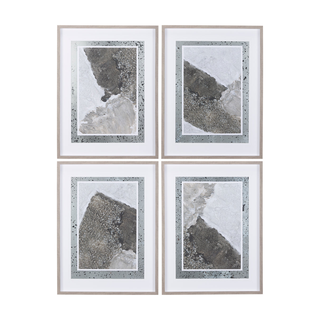 Mudslide III by Mercana Studio a Hand Embellished Textured Framed Art Print Matted under Glass from Mercana - Luna Furniture