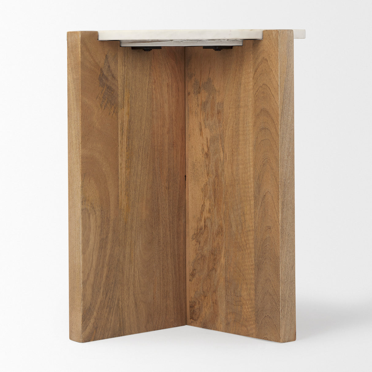 Bianca Wood and Marble Accent Table from Mercana - Luna Furniture