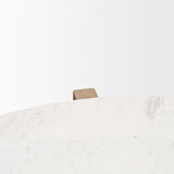 Bianca Wood and Marble Accent Table from Mercana - Luna Furniture
