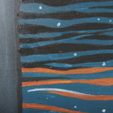 Sea bay at night I by Mercana Studio a Hand Embellished Textured Framed Art Print from Mercana - Luna Furniture