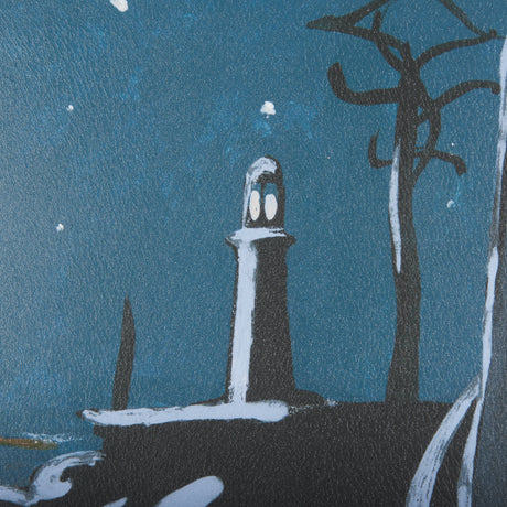 Sea bay at night III by Mercana Studio a Hand Embellished Textured Framed Art Print from Mercana - Luna Furniture