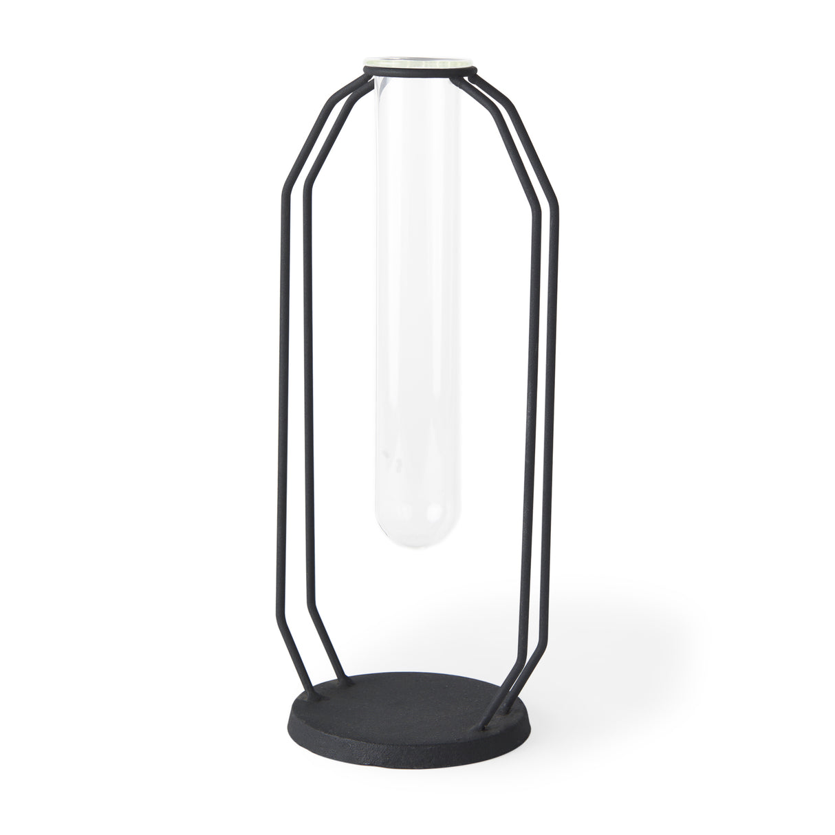 Aria 4.5L x 3.9W x 11.0H Metal and Glass Holder Object from Mercana - Luna Furniture