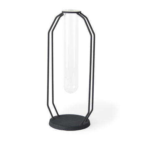 Aria 4.5L x 3.9W x 11.0H Metal and Glass Holder Object from Mercana - Luna Furniture