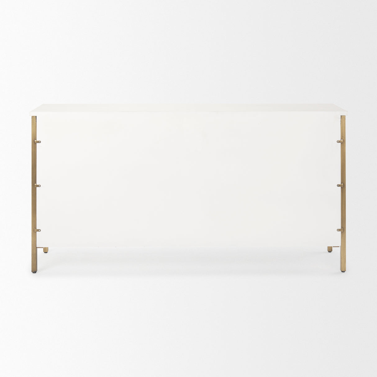 Savannah White Fir Veneer w/ Gold Metal Accents 6-Drawer Sideboard from Mercana - Luna Furniture