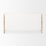 Savannah White Fir Veneer w/ Gold Metal Accents 6-Drawer Sideboard from Mercana - Luna Furniture