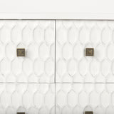 Savannah White Fir Veneer w/ Gold Metal Accents 6-Drawer Sideboard from Mercana - Luna Furniture