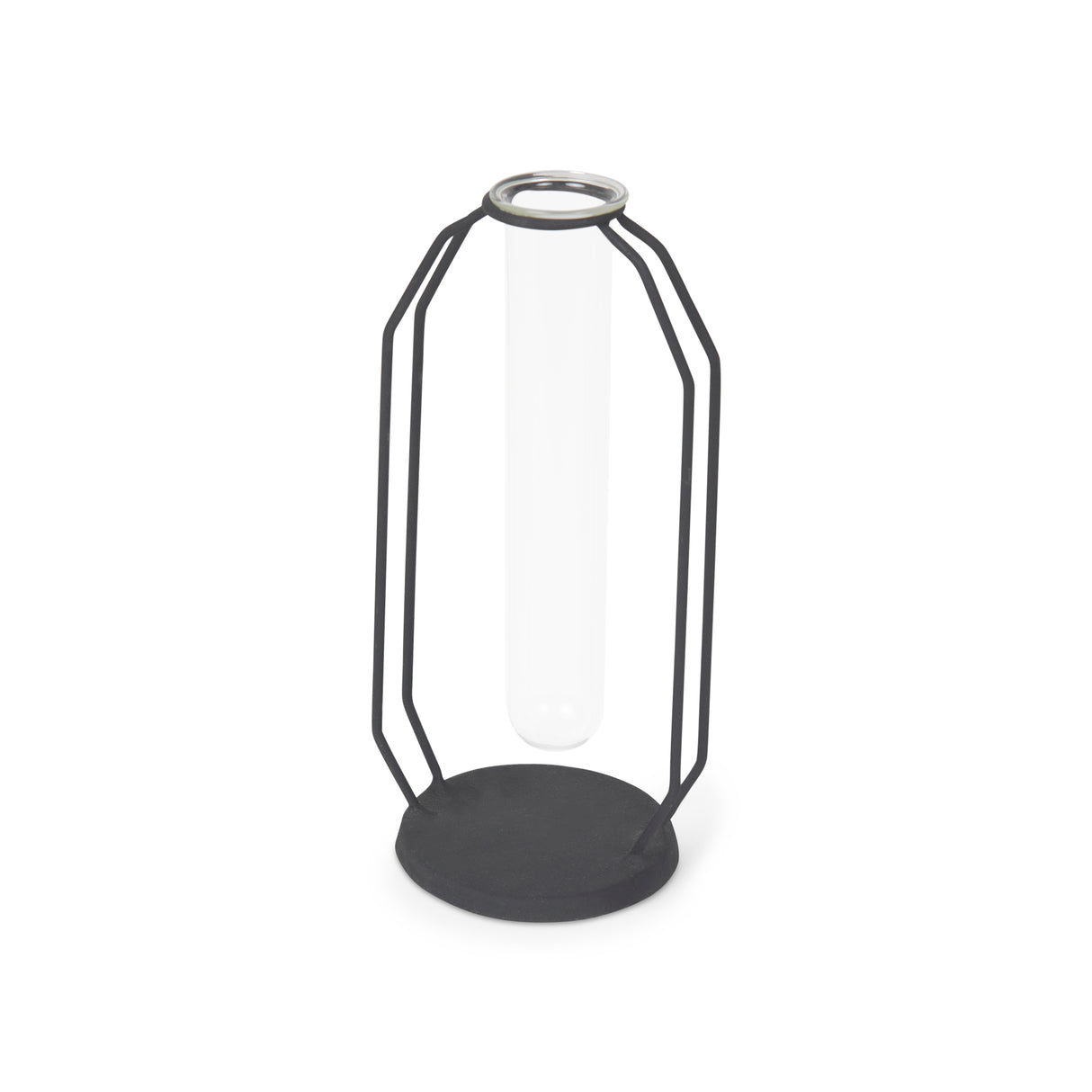 Aria 4.3L x 3.9W x 9.6H Metal and Glass Decorative Accent from Mercana - Luna Furniture
